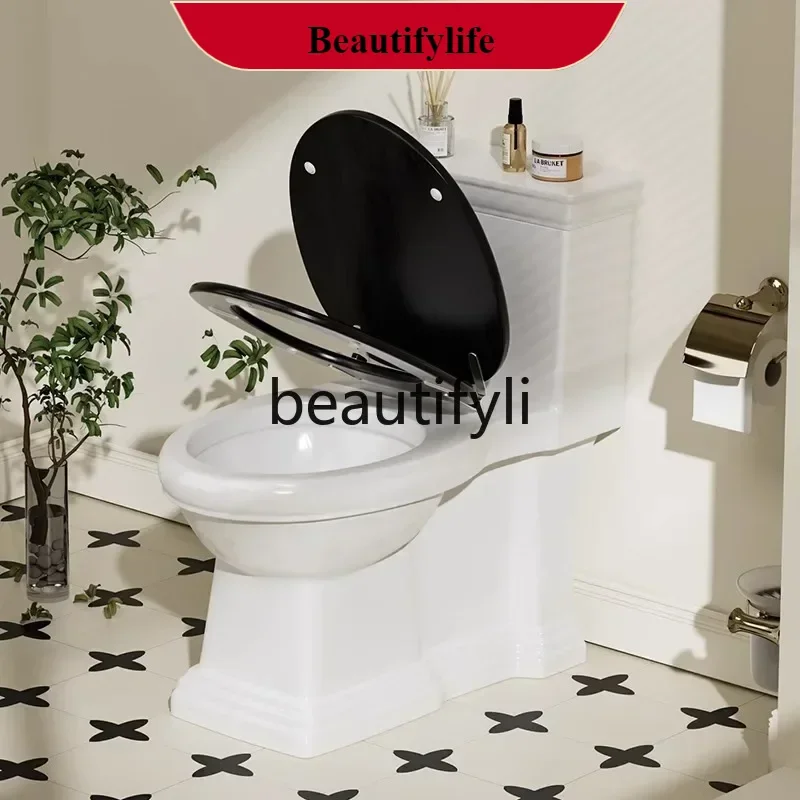 

F185 French retro toilet household white European claical siphon high-impact toilet
