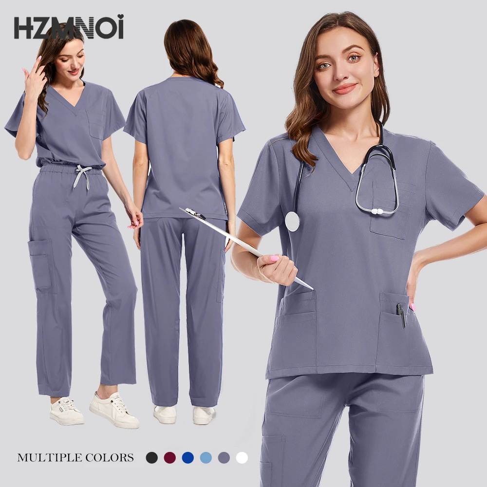 Ensembles de gIslande pour femmes, uniforme de gIslande médical, vêtements de travail pour médecins et infirmières, uniforme doux pour soins infirmiers spa, uniforme de beauté, manteau de laboratoire dentaire, nouveau