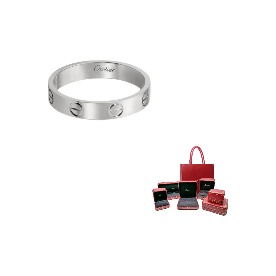 CARTIER LOVE 18K White Gold Rings Unisex White Gold B4085100 view 2