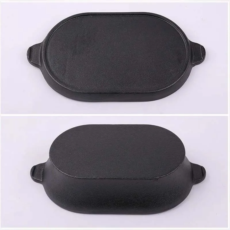 Picture 5: 23*16*6cm Cast Iron Pan, Non-stick Soup Pot, Multifunction Stew Pot, Bread Mould