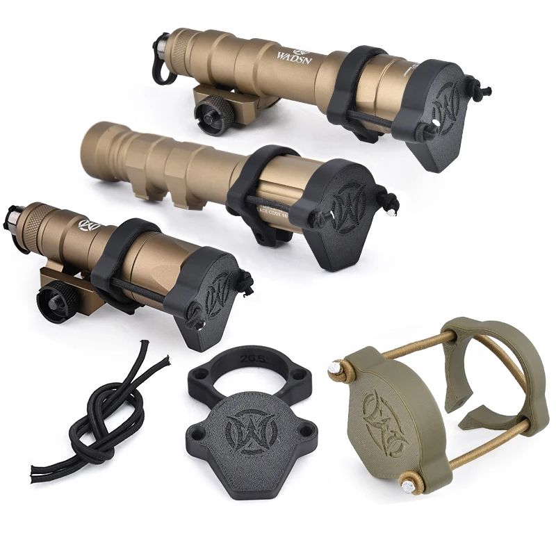 

M300 M600 Surefir Flashlight Scout Light Protective Cover LED Light Front Lens Cap Airsoft Hunting Parts