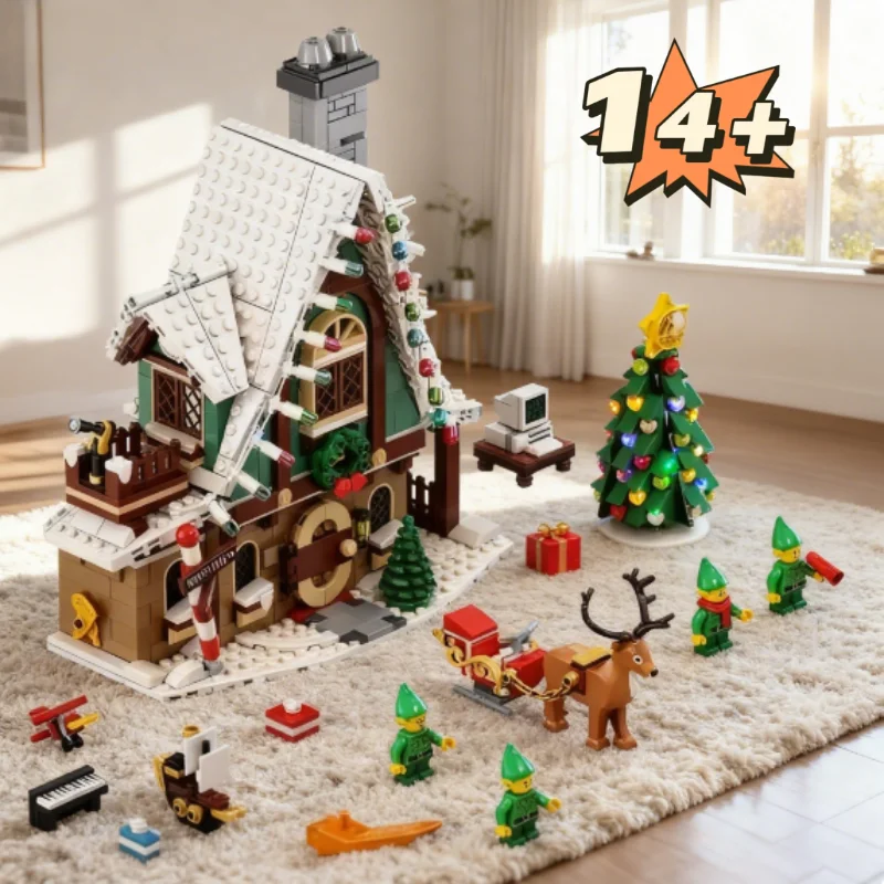 Blocs de maison de Club féerique, 1197 pièces, ensembles de construction d'assemblage créatifs, jouet pour enfants et amis, cadeau et jouet de noël, en stock