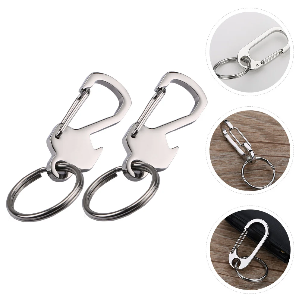 2 قطعة سلسلة مفاتيح هدية معلقة حلقة سلاسل المفاتيح قوي آمن مفتاح حامل هاتف لمفاتيح السيارة مفاتيح الغرفة المحمولة استبدال سهلة