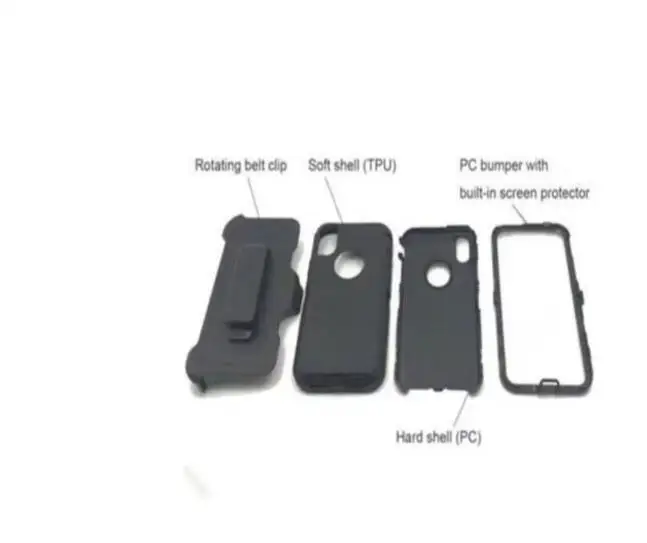 New With Clip For Otter Mechanical Type Defender Series Box For  For iPhone 12 13 14 15 16 Pro Max 15 Plus Case With Package