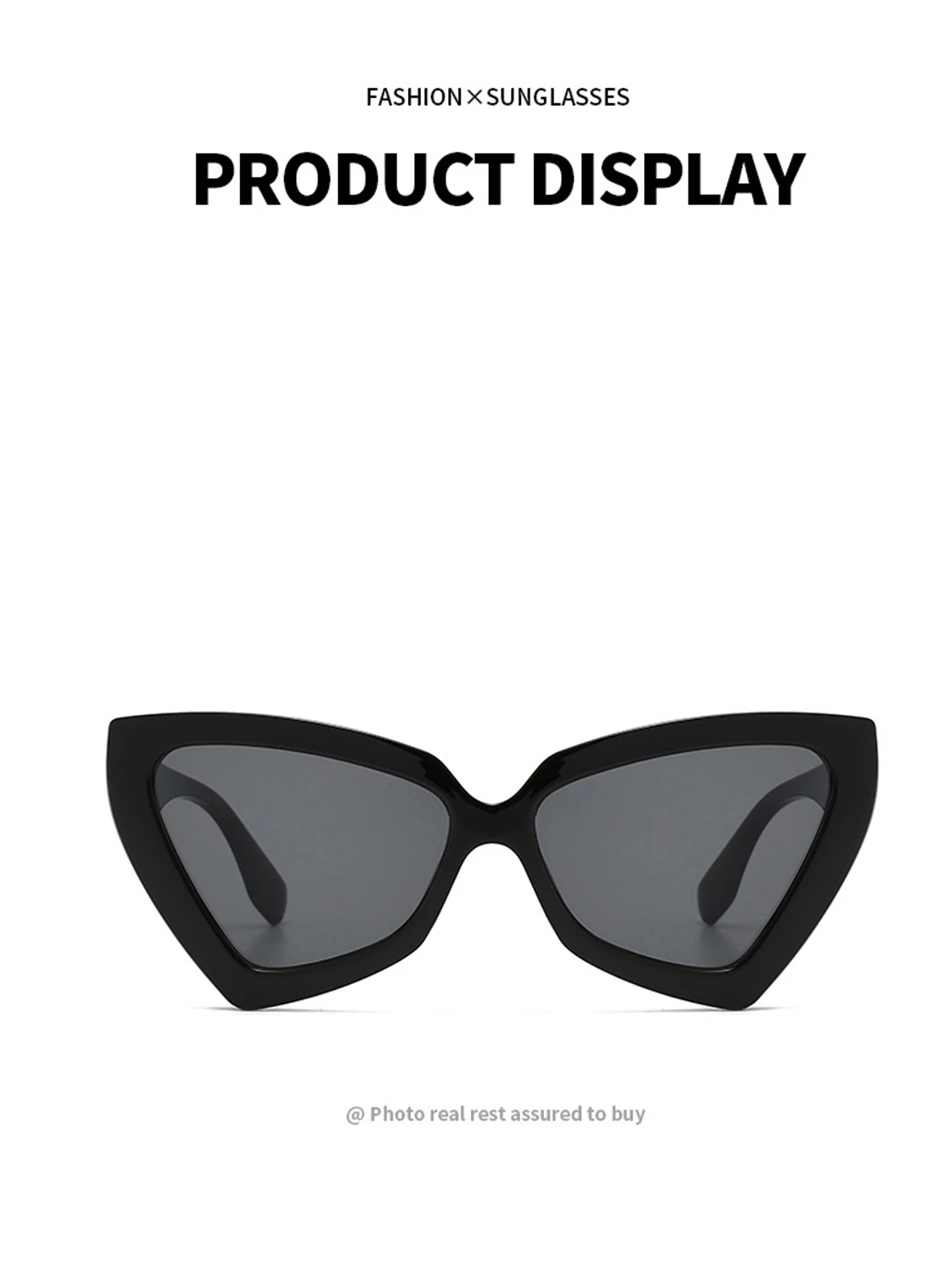 Neue Dreieck Polygon Sonnenbrille Frauen Männer Vintage Brille Retro Cat Eye Sonnenbrille weibliche männliche Brille Brille für den Sommer – Detail 9