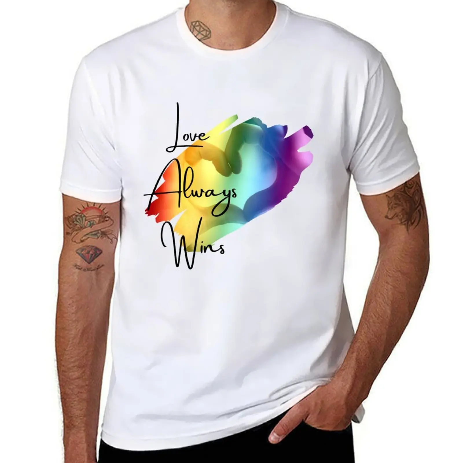 

Love always wins Pride tee T-Shirt graphic t shirts for man man graphic t shirt T-Shirt