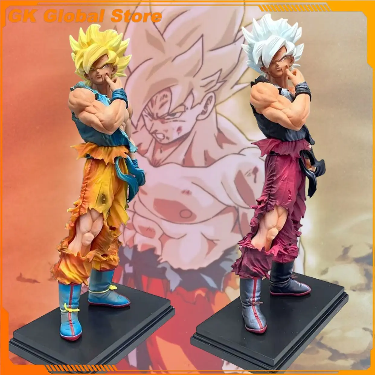 

32 см новый Dragon Ball аниме фигурка Сон Гоку периферийные устройства ПВХ модель сцена статуя украшения для рабочего стола подарки на день рождения игрушки