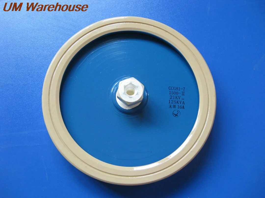

1 шт. CCG81-7 1500P 1500PF 1500-II 21KV 125KVA Высокочастотный высокочастотный высоковольтный керамический диэлектрический конденсатор