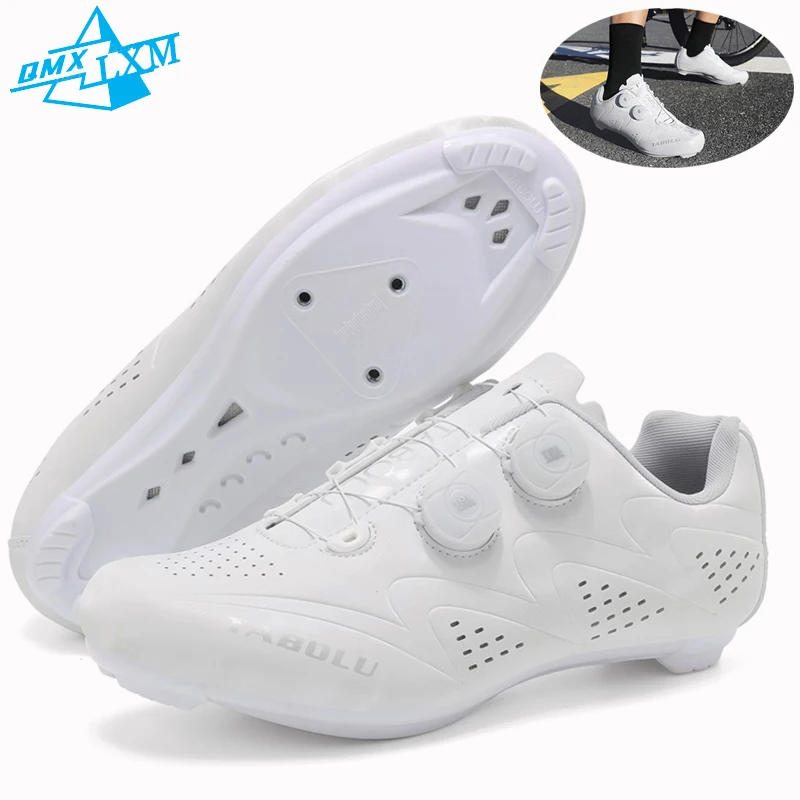 

Men Cycling Shoes Road Bike Women Pink Racing Self-Locking Speed Bicycle Sneakers Flat Pedal Cleats Mountain Bicycle Shoes