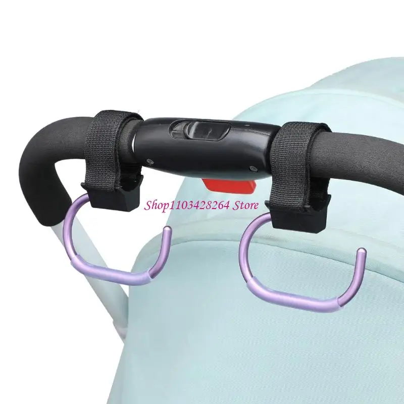 

Strong Aluminum Strollers Accessory with 360 Degree Rotation Long Hook 2pcs for Hanging Essential Active
