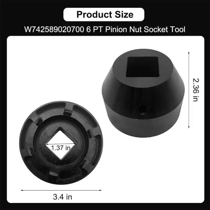 Picture 7: 6 Point Service Socket Tool with Visible Size Data W742589020700 for Trucks