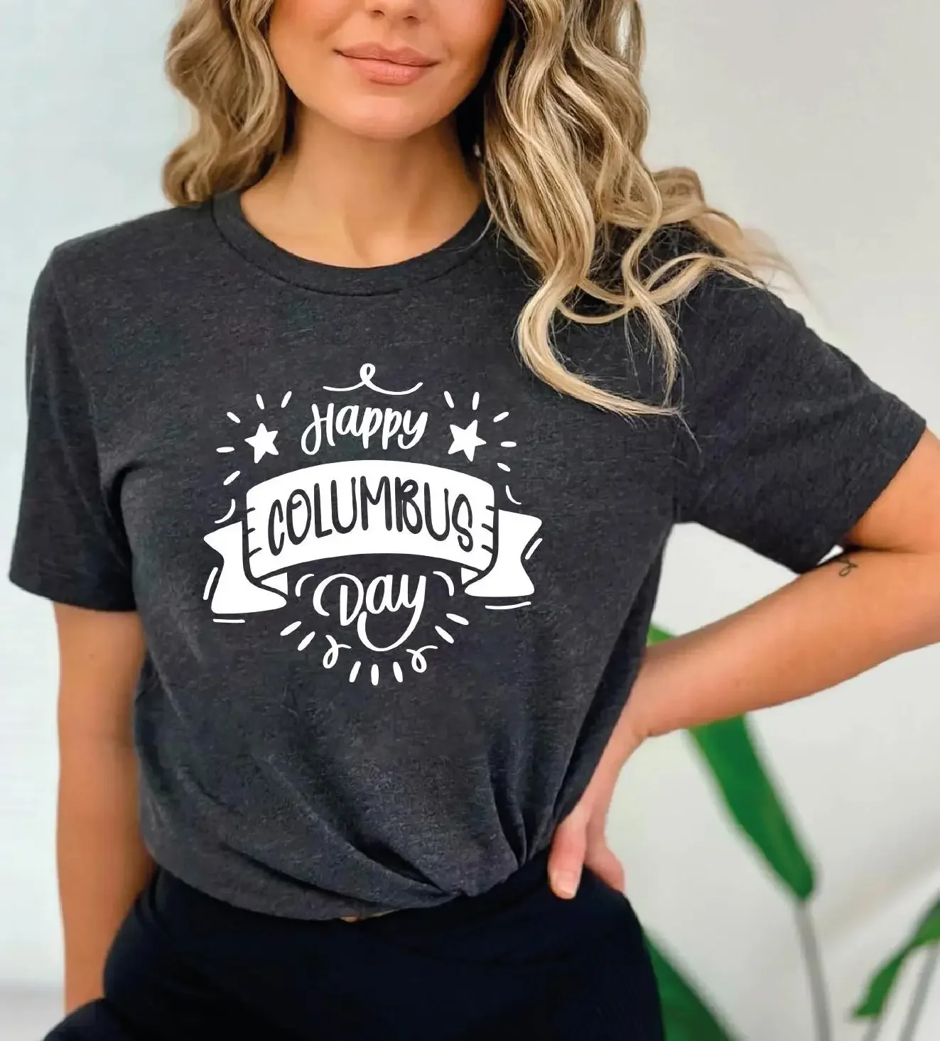 Happy Columbus Day T Shirt Celebration for American Christopher