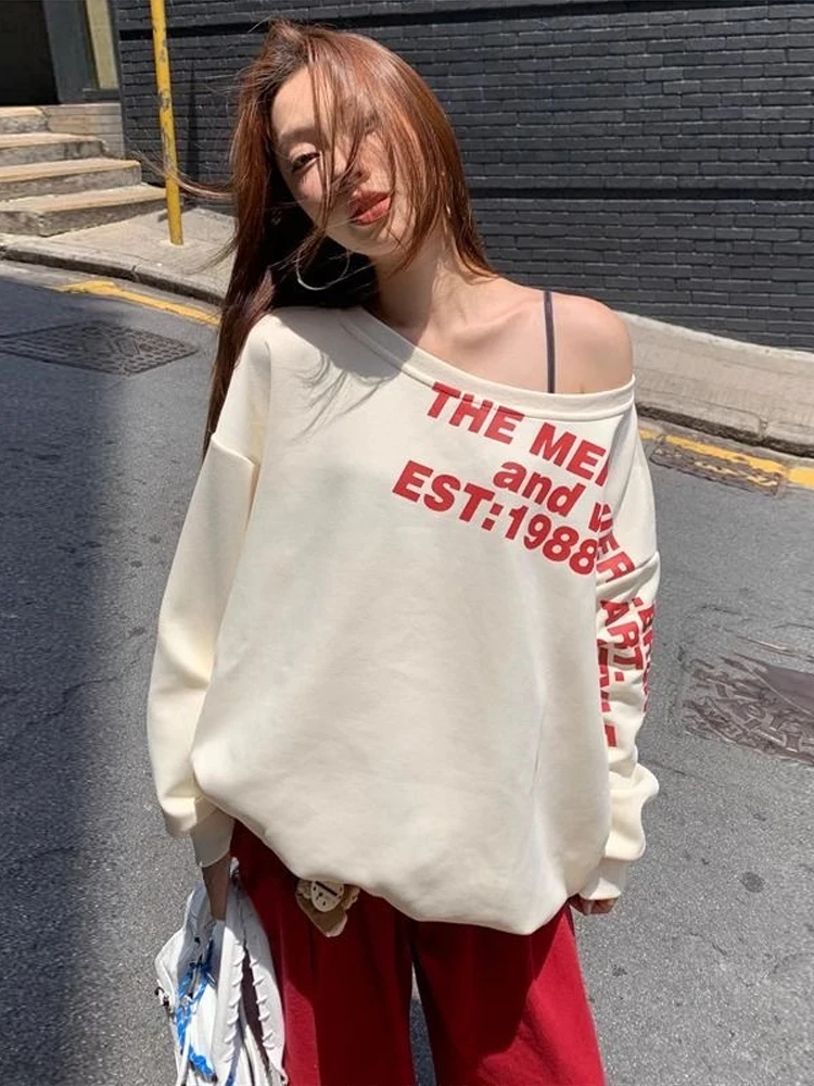 

Y2k Sexy Oversize T shirt Women Streetwear Print Long sleeve Basic Top Lady Fall Winter Korean Fashion Oversized Tees Shirts