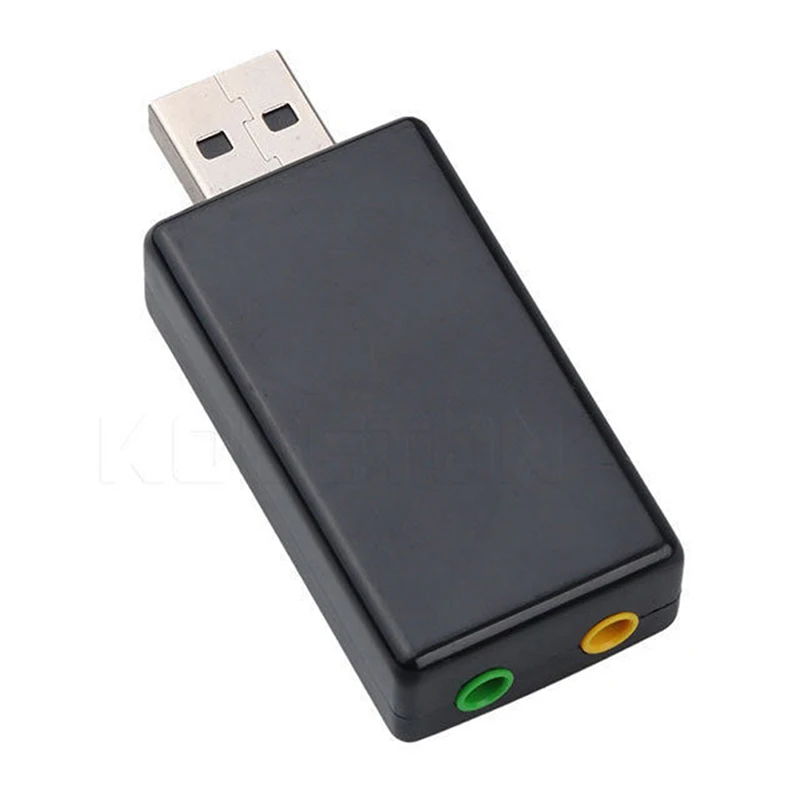 1pc External Mini USB 2.0 3D Virtual 480Mbps 7.1 Channel Audio Sound Card Adapter for PC Desktop Notebook