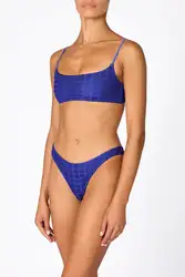 Zestaw seksowne Bikini Miyouj błyszczący strój kąpielowy kostiumy kąpielowe Halter Push Up Bikini bandaż strój plażowy letnie stringi brazylijskie Biquini