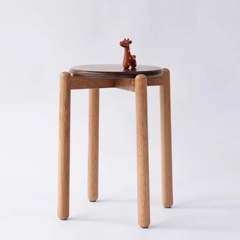 Living Room Ergonomic Wooden Stool Office Princess Pedicure Traffic Vintage Bar Stool Modern Designer Nordic Trendy Furniture