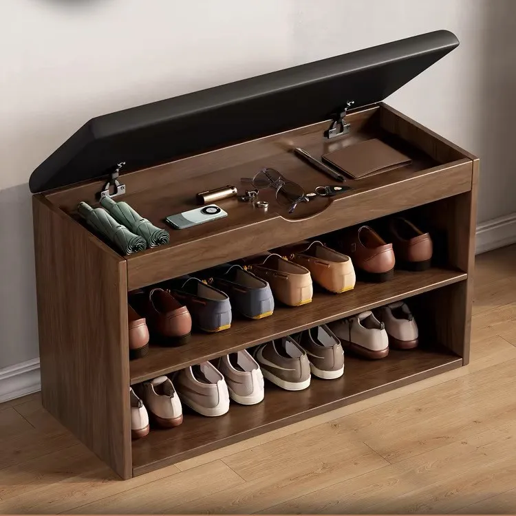 HYS shoe changing stool can be sat at the entrance of the home shoe cabinet stool integrated into the door to wear shoe stool