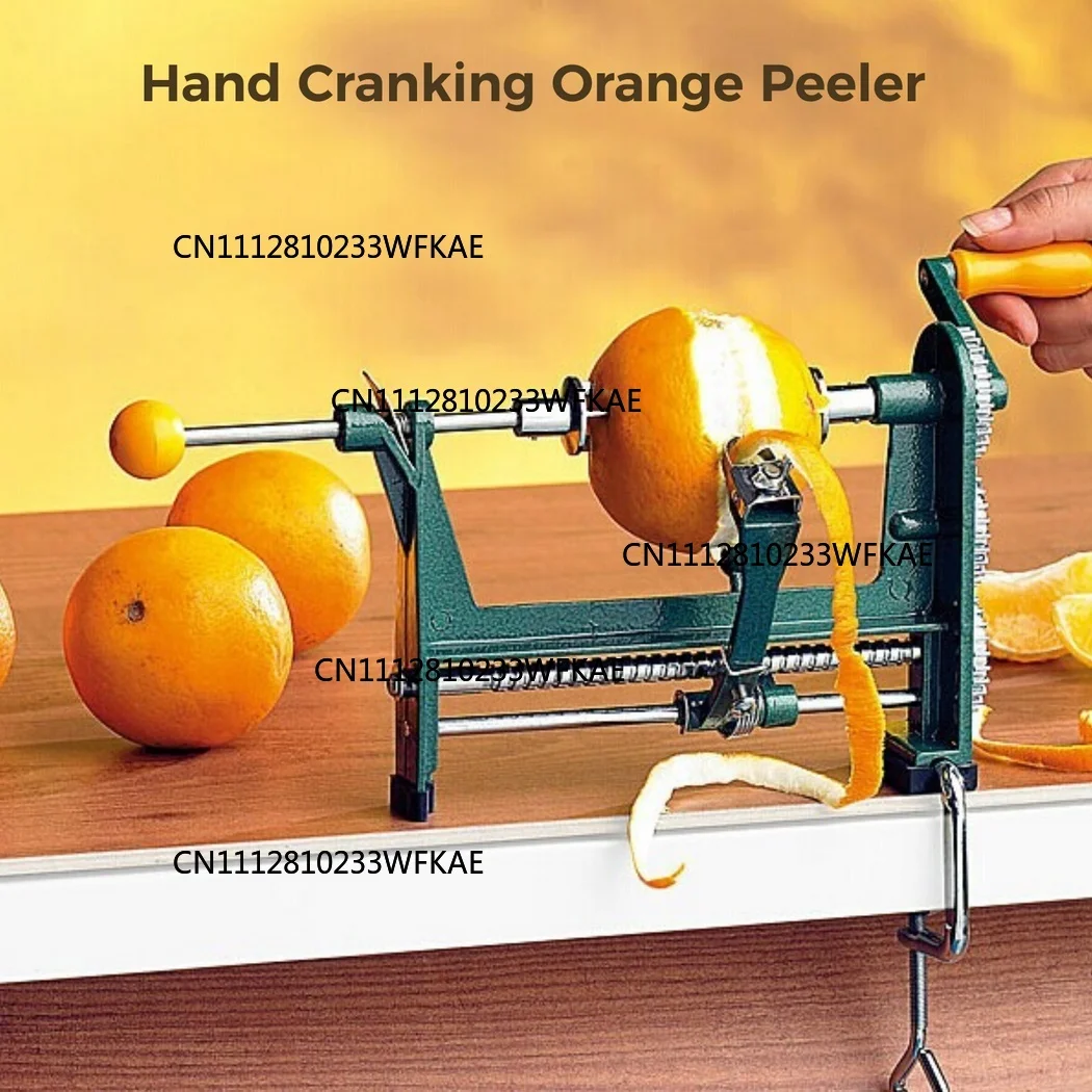 Stainless Steel Pear Peeler Versatile Manual Fruit Peeler Orange Peeling Tool Hand-Cranked Multifunction Kitchen Corer Cutter