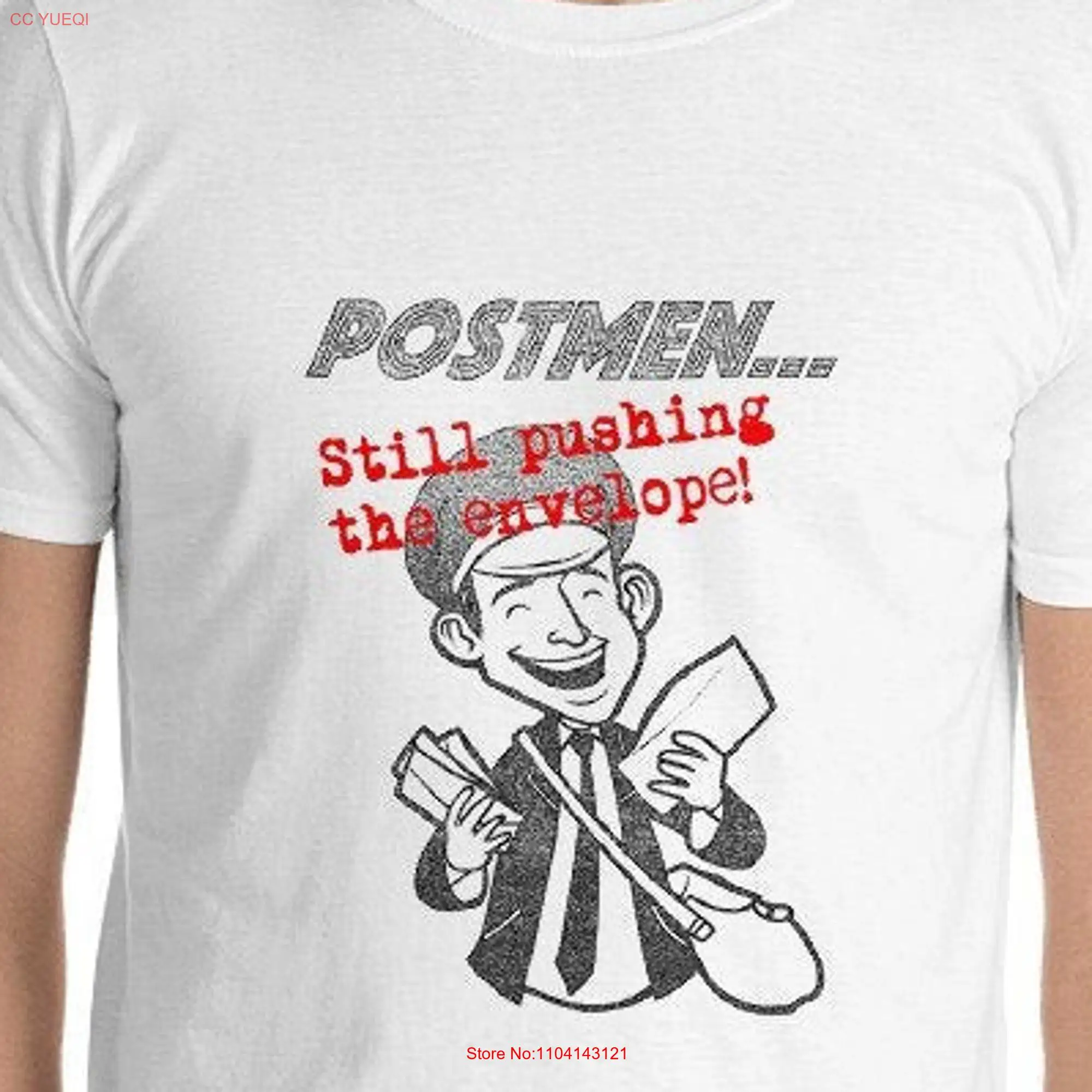 Postmen T Shirt Still pushing the envelope cool graphics faded worn out gift best tee long or short sleeves