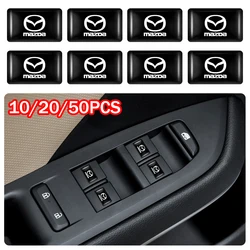 10PCS 3D Epoxy Resin Car Interior Decoration Sticker Decal Accessories For Mazda 2 3 5 Axela CX5 CX3 CX9 Atenza Demio MPS MS 323