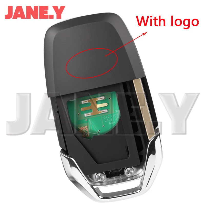 433Mhz Original Smart Car Remote Keys Fob For Maxus T60 Flip Car Keys With Logo Uncut Blade ID47 HITAG3 7961X Chip OEM 3 Buttons - Image 5