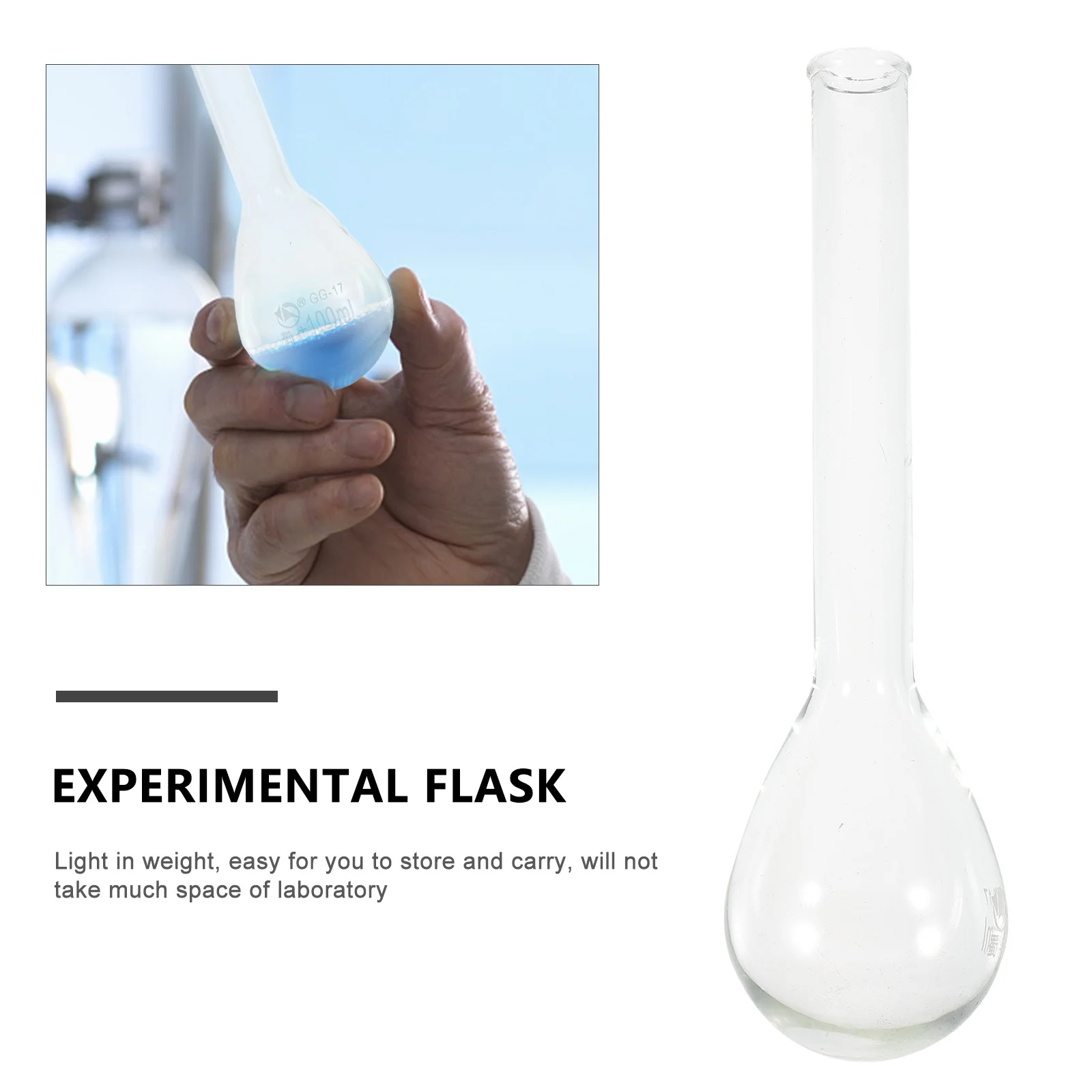 

Durable 100ml Nitrogen Flask Transparent Borosilicate Glass Smooth Rounded No Bubbles Easy Maintain Laboratory