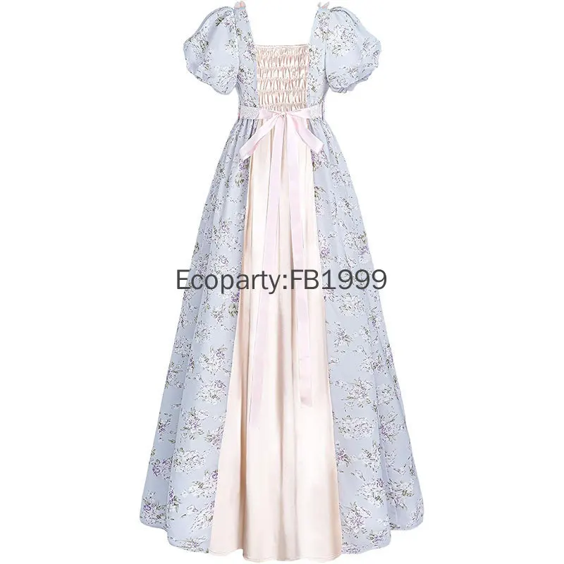 New Medieval Victorian Vintage Elegant Dress for Women European Era Regent Ball Gown Tea Party Dress Halloween Carnival Costume - view 3