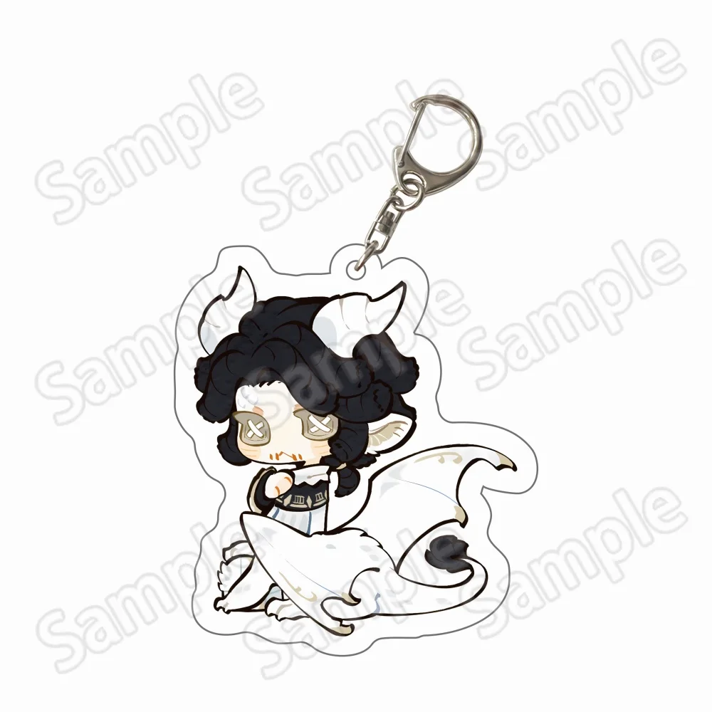 Game Anime Identity V Mike Andrew Luca Eli Emma Acrylic Keychain 6cm Chibi IDV Seer Prisoner Gravekeeper Keyring Kawaii Gift view 3
