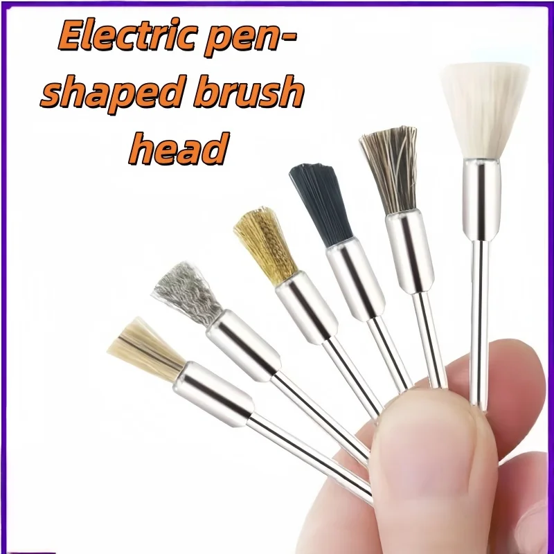 Jewelry Cleaning Deburring Polishing Brushes|2.35mm Shank Copper/Steel Wire Brushes (Soft&Hard) -  Rotary Tool Accessories