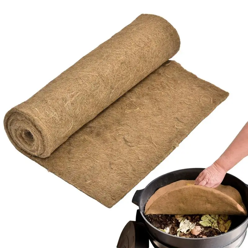 Worm Blanket Compost Compost Bin Worm Jute Fibre Multipurpose And Cuttable Compost Tumbler Worm Blanket For Worm Bags And Worm