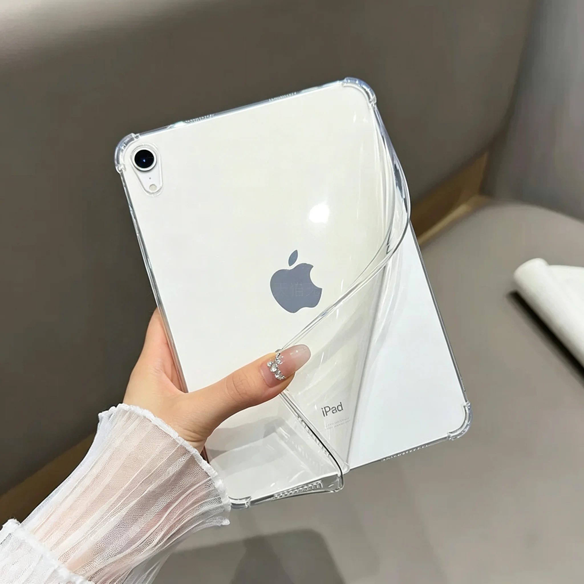 TPU High Quality Transparent SoftCover For iPad Pro 13 11th M5M4 12.9 A16 10 8 7 9th 10th Air 11 M2 M3 Mini 1234567 Tablet Case