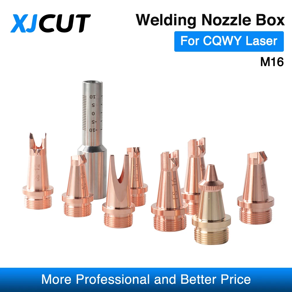 M16 Box Packaged Hand-held Welding Nozzle Calibration Tube For WSX CQWY HW QILIN Laser Mental Welding Head Nozzle Connector Kits