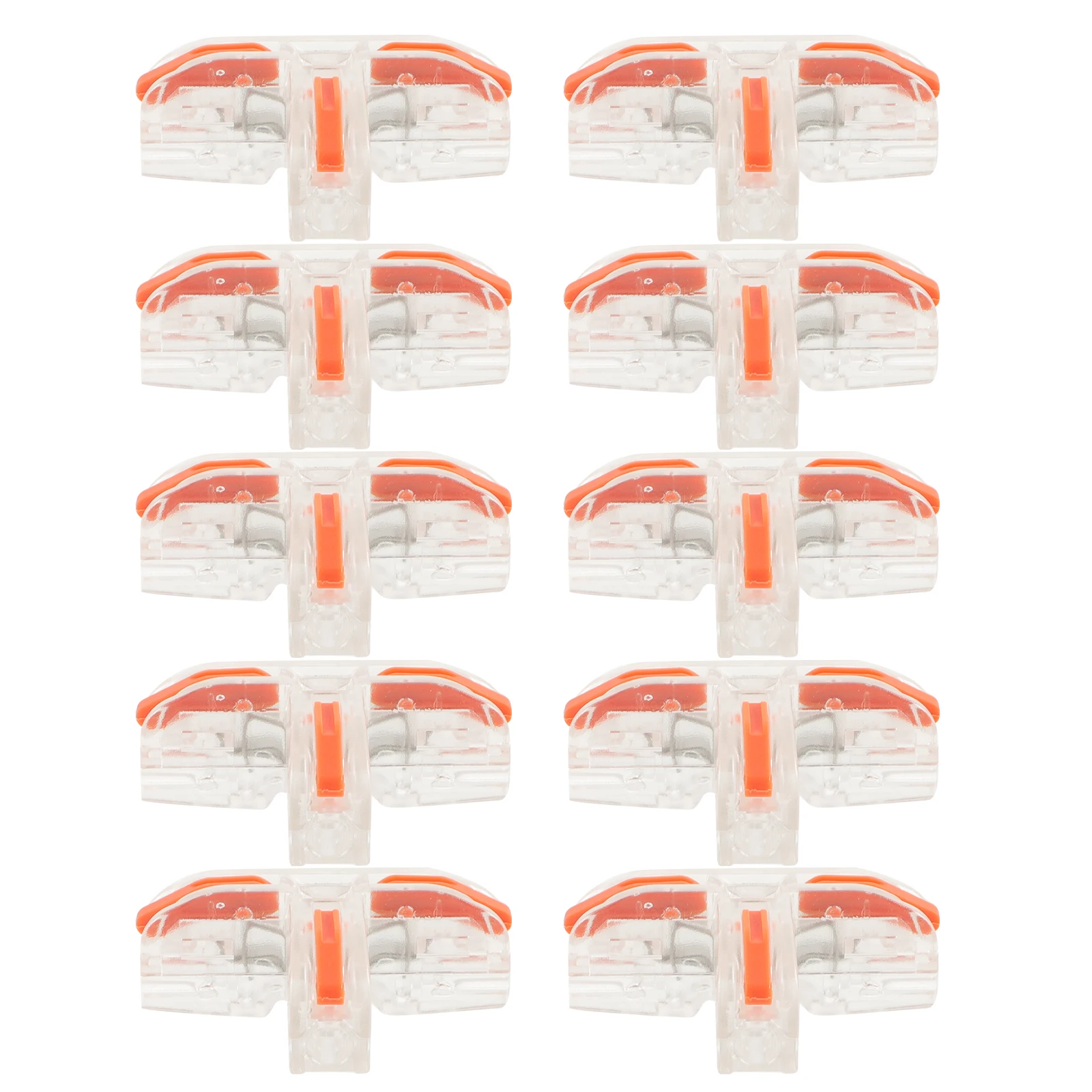 

10pcs T-type Wire Terminals Copper Nylon Insulated Sleeves Quick Connectors Electrical Repairs Appliances Connection