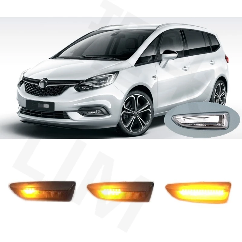 for Vauxhall Opel Zafira C P12 2011 2012 2013 2014 2015 2016 2017 2018 2019 2020 2021 Dynamic LED Indicator Side Marker Signal