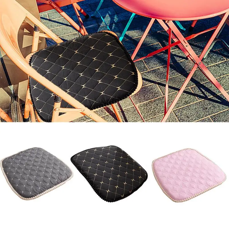 home Dining Chair Cushion Thickened Non-slip Sofa Desk Chair Pad With Fixed Strap Floor Pillow for Living Room Bedroom office