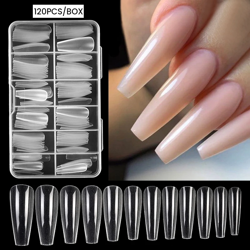 

False Full Nail Tips Quick Building Mold Tips Nail Dual Forms Finger Extension Quick Building Mold Nail Art DIY Manicure Tools
