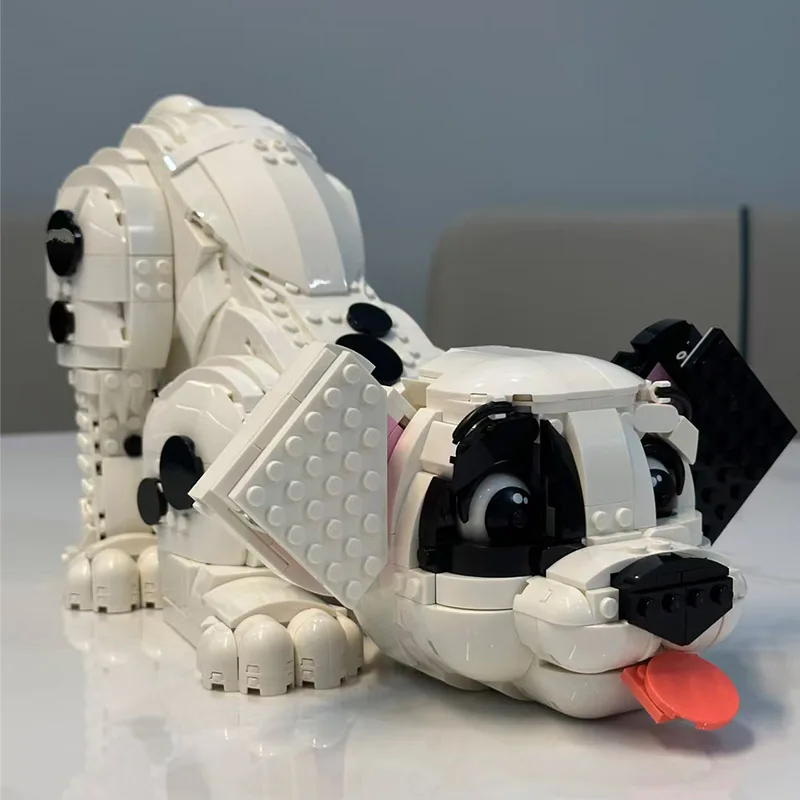 

Brand new best-selling ute Dalmatian model building blocks, classic pet animal DIY building block toys, children's gifts