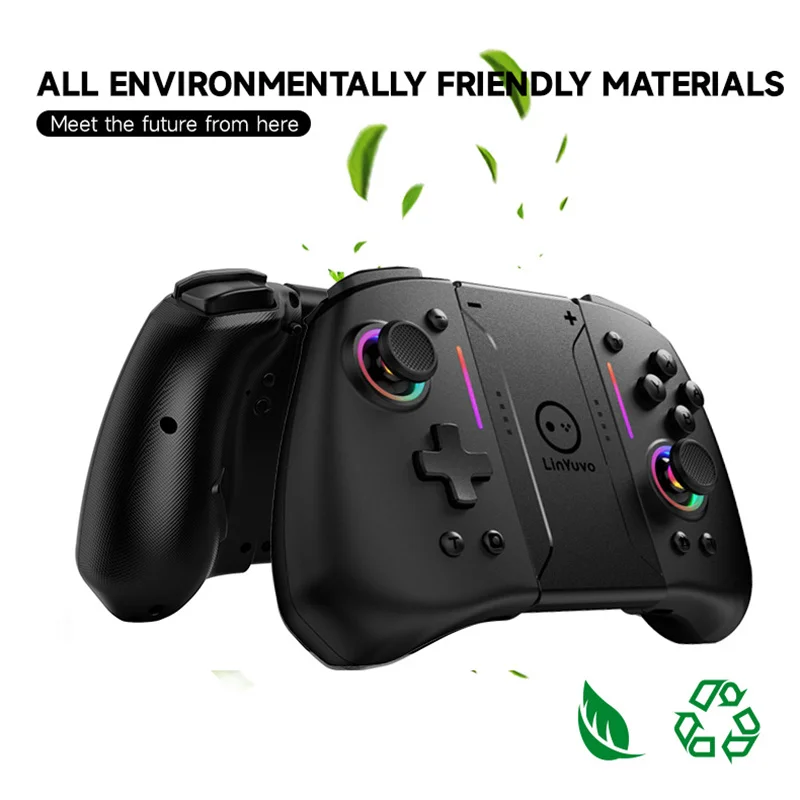 

KS42 RGB Joypad Automatic wake-up Controller With Bluetooth With somatosensory six-axis Compatible For Switch/Switch OLED Handle