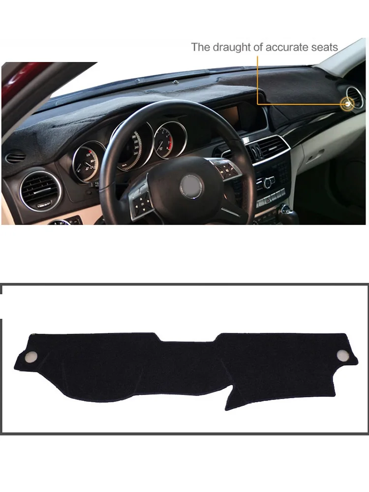 For 2008-2014 Mercedes-Benz C-Class C280 C220 W204 Accessories Dashboard Cover Instrument Panel Dash Mat Dashmat Protective Pad - view 3