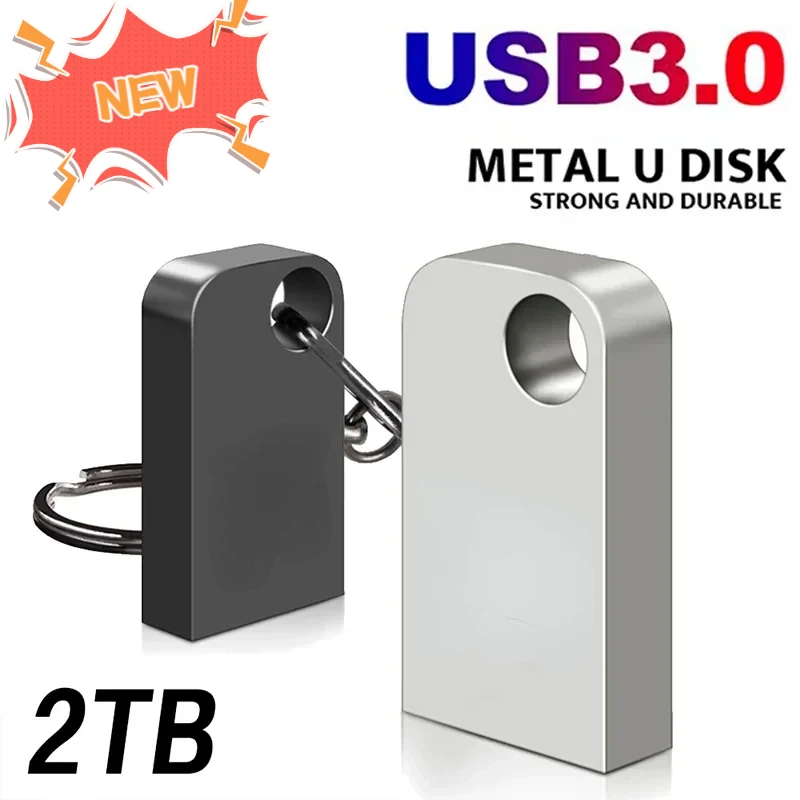 

2TB Mini U Disk Portable USB 3.0 Memory 1TB Flash Drives Metal USB High Speed Waterproof Pen Drive Stick 2024 New