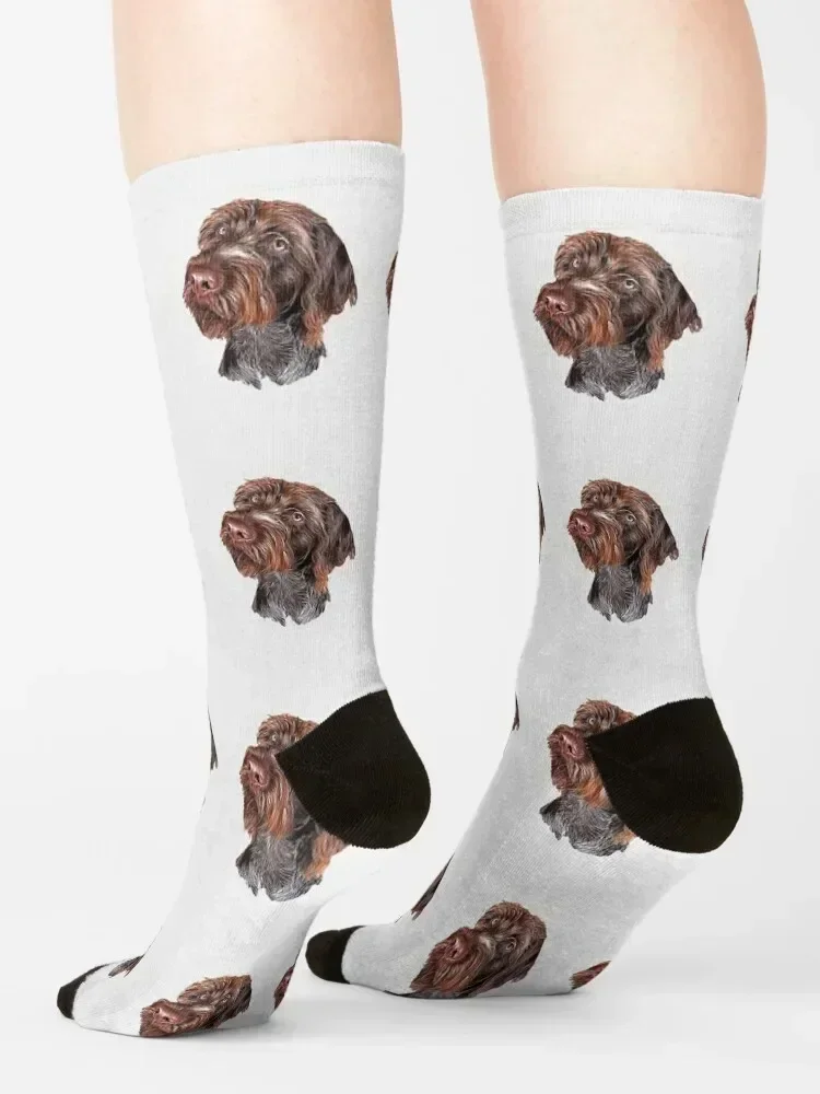 German Wirehaired Pointer Socks Men's hiphop hip hop heated Male Socks Women's