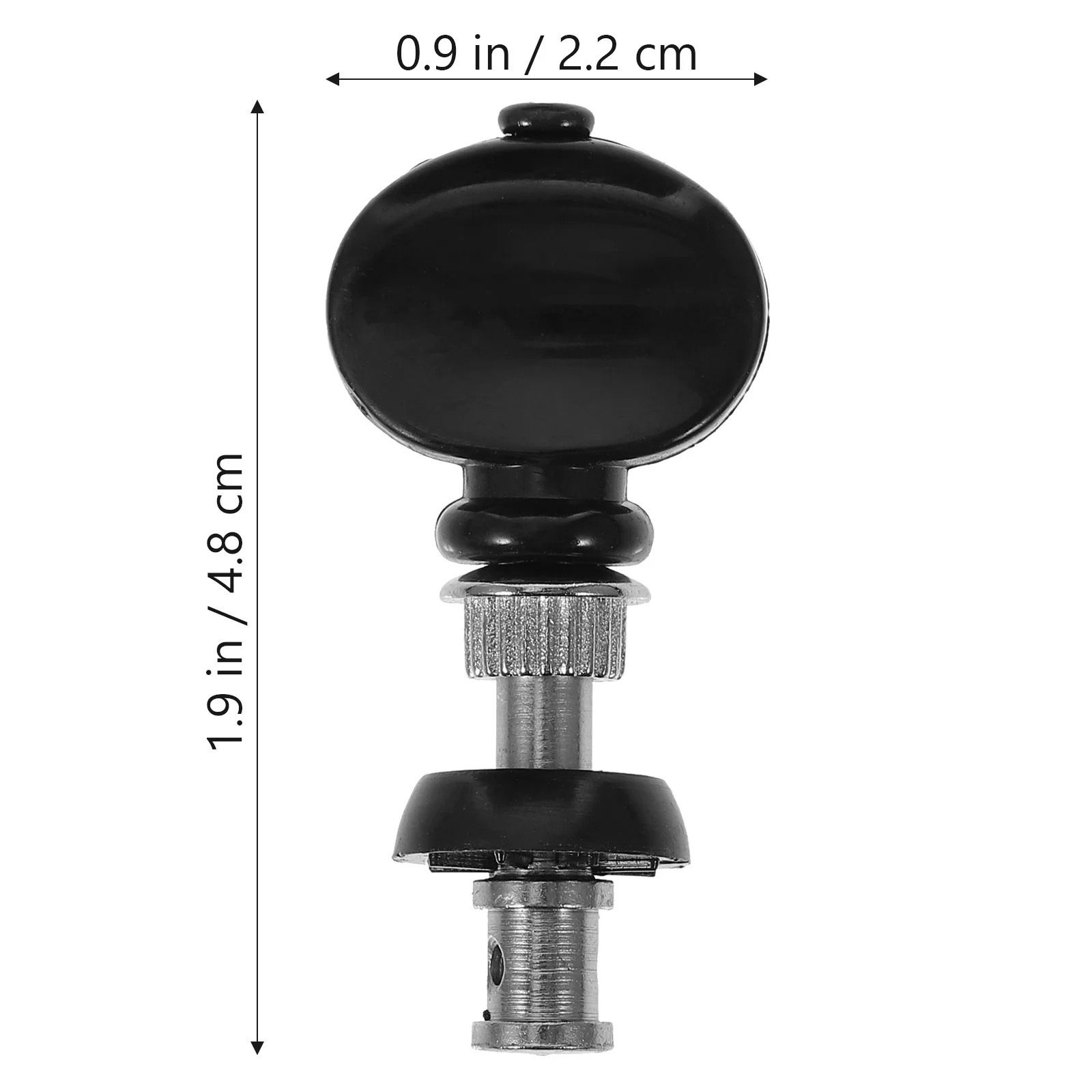 4 個の弦楽器チューニングペグ ウクレレチューナー ホワイトボタン付き スチールセンターピン ギターマンドリン用の調整可能な圧力