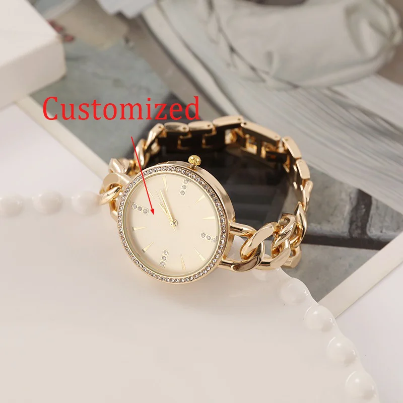 시계 여성용 쿼츠 시계 라이트 럭셔리 시계 여성 방수 팔찌 시계 쿼츠 시계를 사용자 정의할 수 있습니다