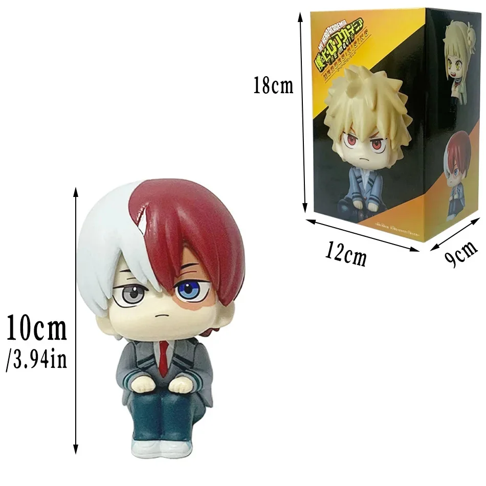 Q Version My Hero Academia Figure, Deku Katsuki Bakugo Todoroki Shoto Anime Action Figure, Collectible Model Toy, Christmas Gift view 4