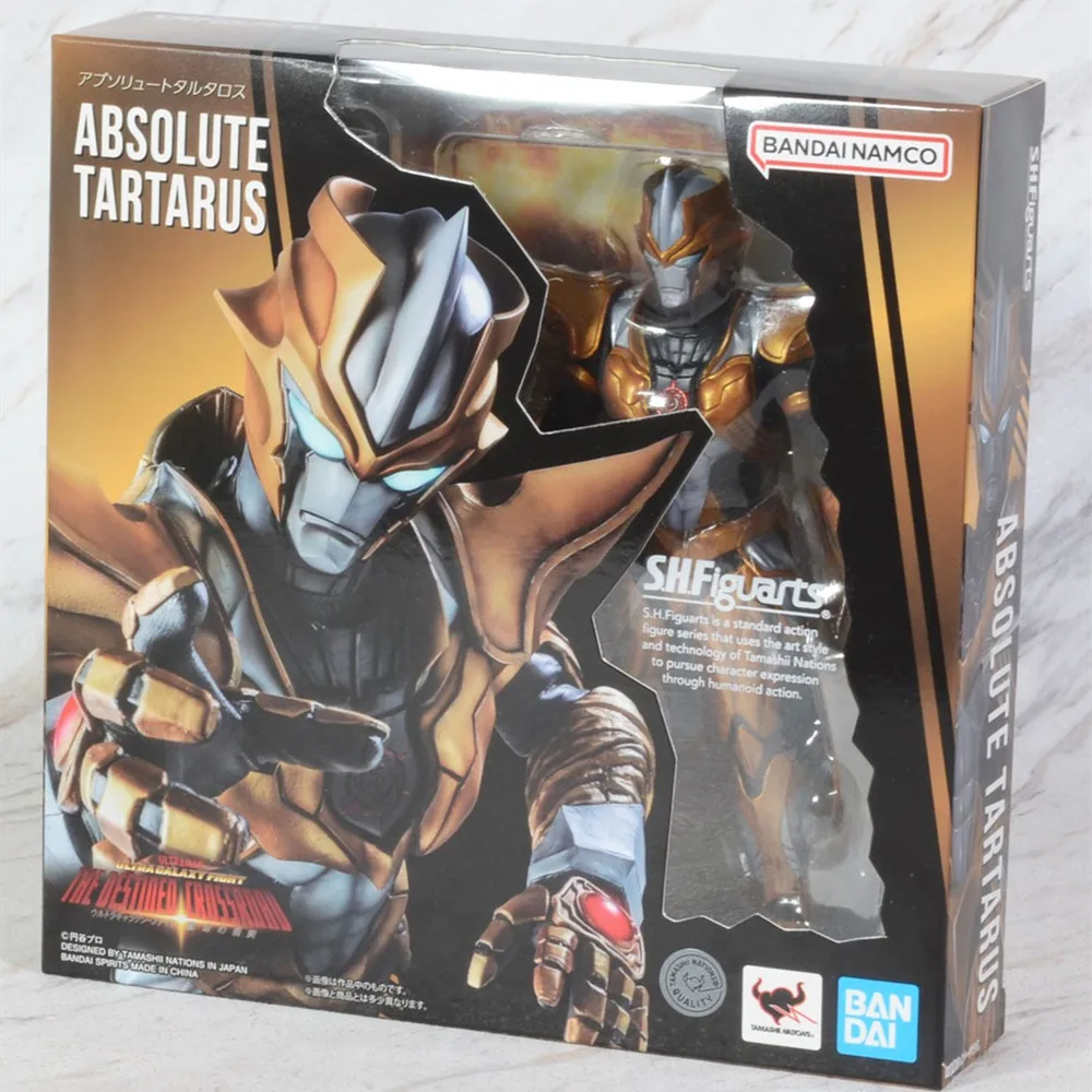 Bandai Original Ultraman S.H Figuarts Galaxy Fight Tartarus Statuette Movable Model Figure Decorative Ornaments Collection Gift