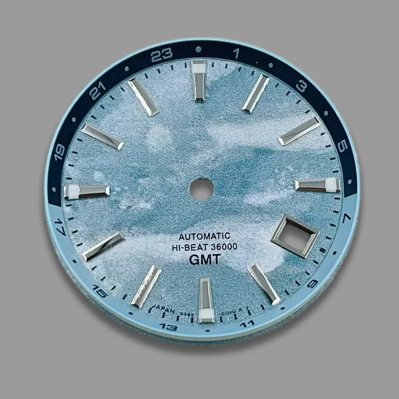 

NH34 Dial 32mm GS Logo Blue-Green Luminous Suitable for NH35/NH36 Movement, Mechanical Watch Modification Accessories