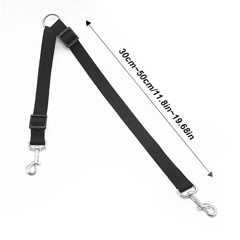Nylon-Hundeleine, bunte Zugleine, abnehmbare Doppel-Hundeleine für zwei Hunde, Nylon-Doppelleinen-Set für 2 Hunde – Detail 2