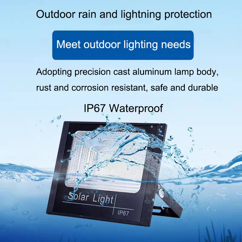 

Solar light household outdoor courtyard lights IP67 waterproof and ultra bright LED high-power Solar powered floodlight