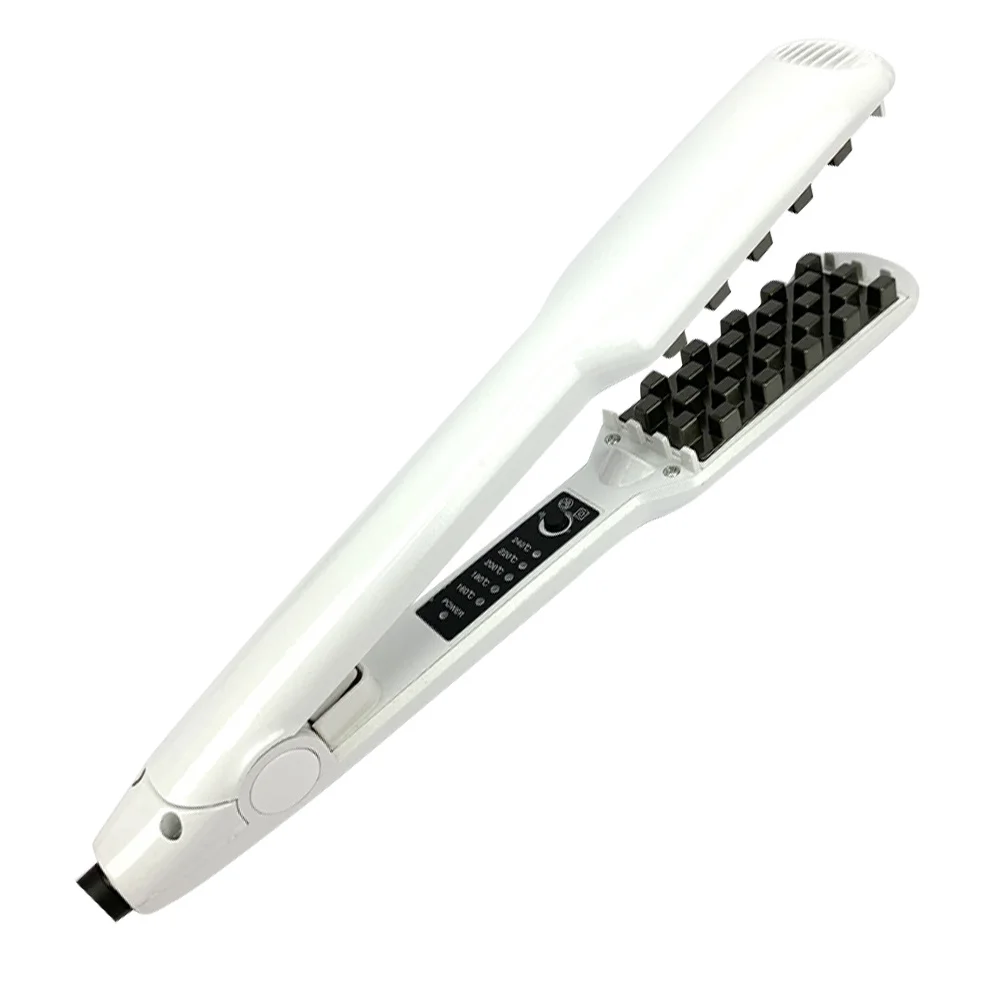 

Electric Hair Straightener Dual Use Hair Curler White Original Us Plug Humanized Design Hairdressing Tool Salon Accessories