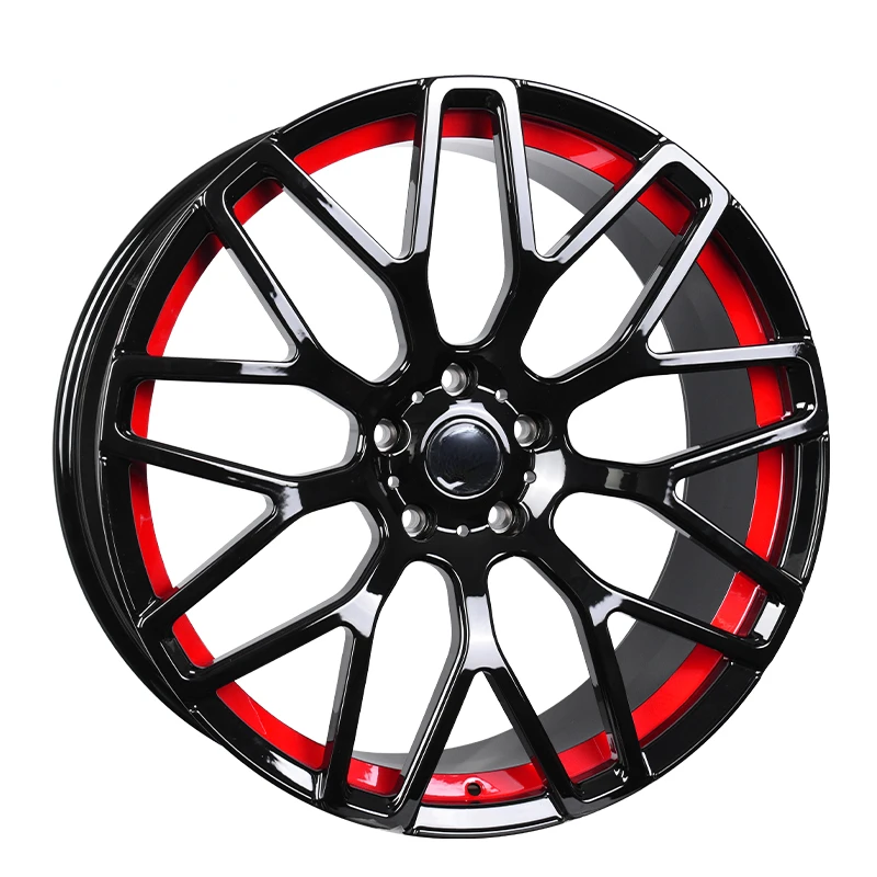 Custom Black and Red Line Alloy 20 23 inch 8 Spoke Car Rims Wheels 5x130 for Mercedes Benz G63